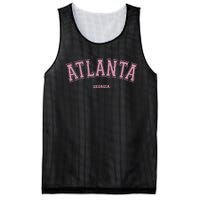 Atlanta Georgia Ga Varsity Style On Atlanta Mesh Reversible Basketball Jersey Tank