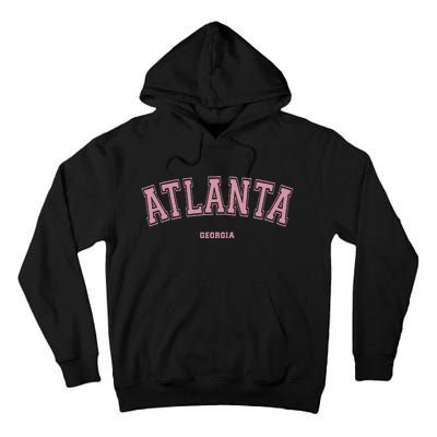 Atlanta Georgia Ga Varsity Style On Atlanta Tall Hoodie