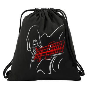 Acoustic Guitar Guitarist Bass Player Musician Gift  Drawstring Bag