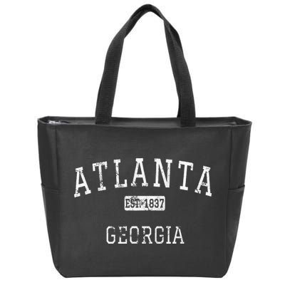 Atlanta Georgia GA Vintage Zip Tote Bag