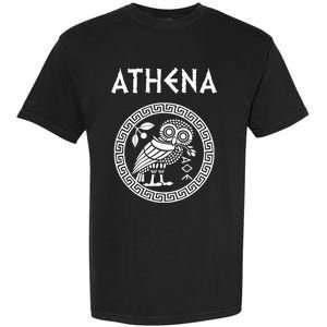 Athena Greek Goddess Of Wisdom And War Athenian Owl Symbol Garment-Dyed Heavyweight T-Shirt