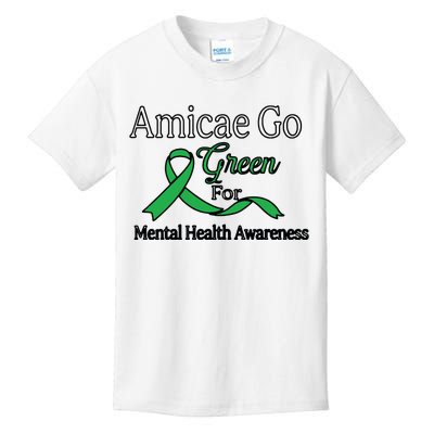 Amicae Go Green For Mental Health Kids T-Shirt