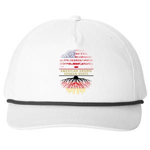 American Grown Ger Roots America Gery Tree Flag Gift Snapback Five-Panel Rope Hat