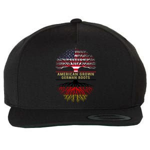 American Grown Ger Roots America Gery Tree Flag Gift Wool Snapback Cap