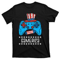 American Gamer Gamerica 4Th Of July Gaming T-Shirt