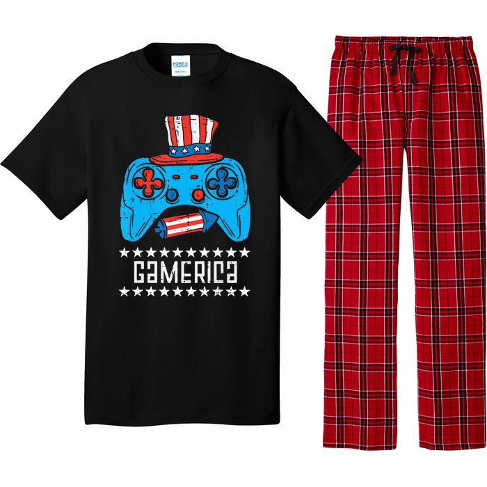 American Gamer Gamerica 4Th Of July Gaming Pajama Set