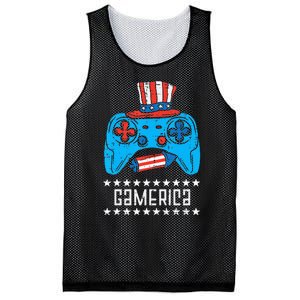 American Gamer Gamerica 4Th Of July Gaming Mesh Reversible Basketball Jersey Tank