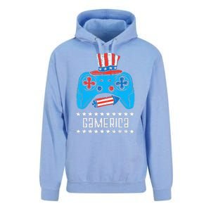 American Gamer Gamerica 4Th Of July Gaming Unisex Surf Hoodie