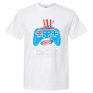 American Gamer Gamerica 4Th Of July Gaming Garment-Dyed Heavyweight T-Shirt