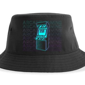 Arcade Gaming Gamer Retro Arcade Gaming Sustainable Bucket Hat