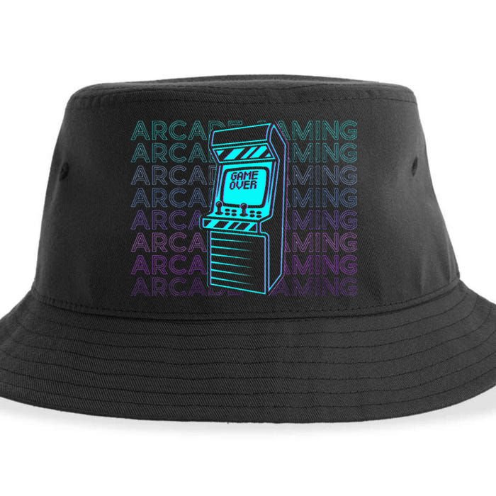 Arcade Gaming Gamer Retro Arcade Gaming Sustainable Bucket Hat