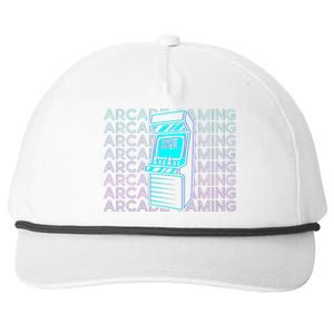 Arcade Gaming Gamer Retro Arcade Gaming Snapback Five-Panel Rope Hat