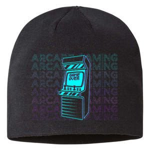 Arcade Gaming Gamer Retro Arcade Gaming Sustainable Beanie