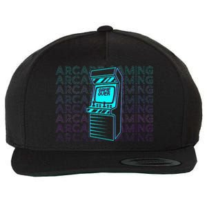 Arcade Gaming Gamer Retro Arcade Gaming Wool Snapback Cap