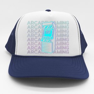 Arcade Gaming Gamer Retro Arcade Gaming Trucker Hat