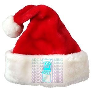 Arcade Gaming Gamer Retro Arcade Gaming Premium Christmas Santa Hat