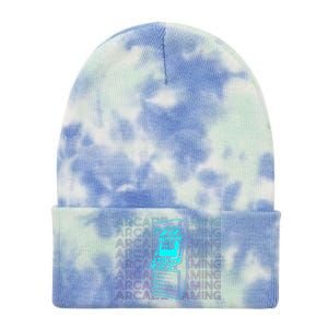 Arcade Gaming Gamer Retro Arcade Gaming Tie Dye 12in Knit Beanie