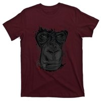 Angry Gorilla Graphic Ape Cigar Smoking Monkey T-Shirt