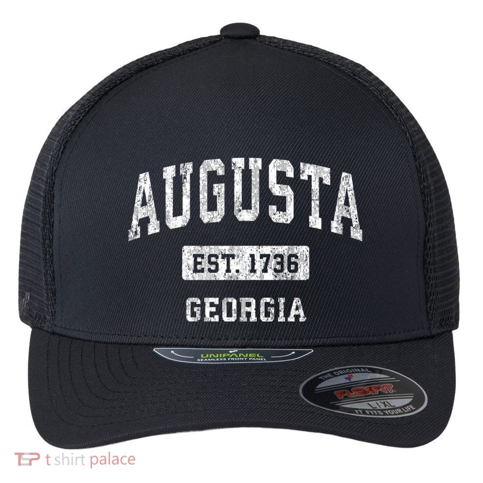 Augusta Georgia Ga Vintage Sports Flexfit Unipanel Trucker Cap