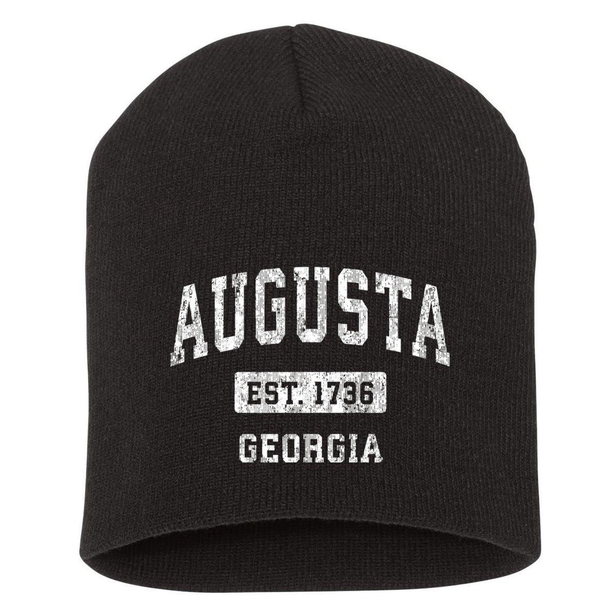 Augusta Georgia Ga Vintage Sports Short Acrylic Beanie