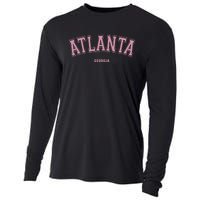 Atlanta Georgia Ga Varsity Style On Atlanta Cooling Performance Long Sleeve Crew