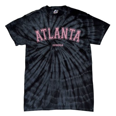 Atlanta Georgia Ga Varsity Style On Atlanta Tie-Dye T-Shirt