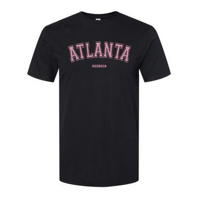 Atlanta Georgia Ga Varsity Style On Atlanta Softstyle® CVC T-Shirt