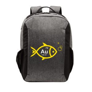 Au Goldfish Gold Metal Chemistry Pun Vector Backpack