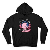 Axolotl Gaming Girl Anime Video Game Pew Gamer Hoodie