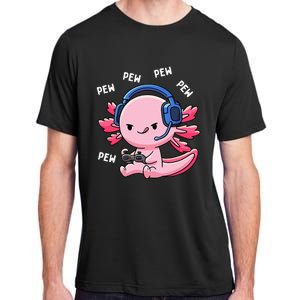 Axolotl Gaming Girl Anime Video Game Pew Gamer Adult ChromaSoft Performance T-Shirt