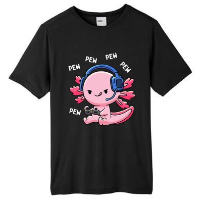 Axolotl Gaming Girl Anime Video Game Pew Gamer Tall Fusion ChromaSoft Performance T-Shirt