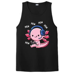 Axolotl Gaming Girl Anime Video Game Pew Gamer PosiCharge Competitor Tank