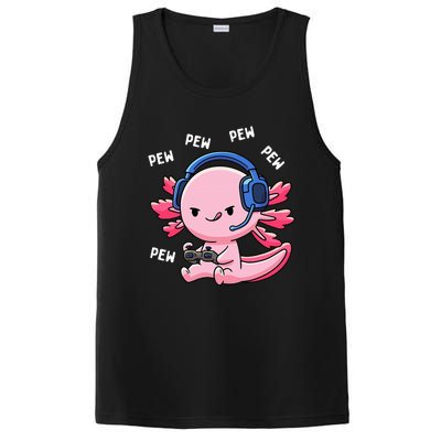 Axolotl Gaming Girl Anime Video Game Pew Gamer PosiCharge Competitor Tank