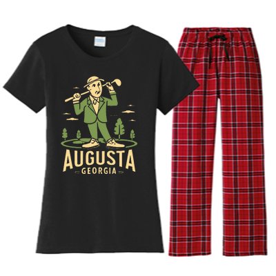 Augusta Georgia Golf Women's Flannel Pajama Set