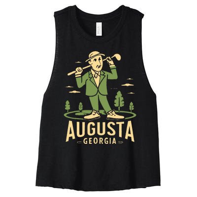 Augusta Georgia Golf Women's Racerback Cropped Tank