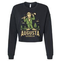 Augusta Georgia Golf Cropped Pullover Crew