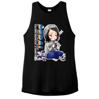 Anime Gamer Girl Retro Gamer Woman Ladies PosiCharge Tri-Blend Wicking Tank