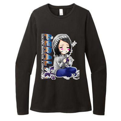 Anime Gamer Girl Retro Gamer Woman Womens CVC Long Sleeve Shirt