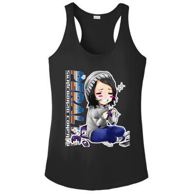 Anime Gamer Girl Retro Gamer Woman Ladies PosiCharge Competitor Racerback Tank