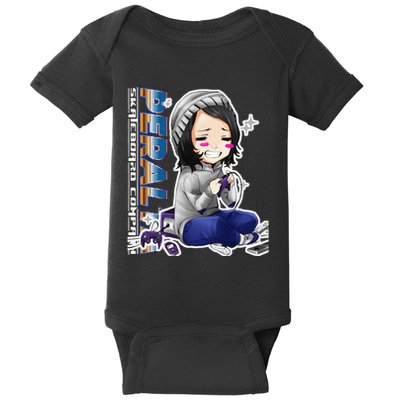 Anime Gamer Girl Retro Gamer Woman Baby Bodysuit
