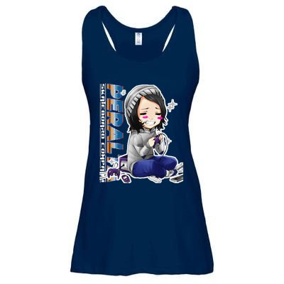 Anime Gamer Girl Retro Gamer Woman Ladies Essential Flowy Tank