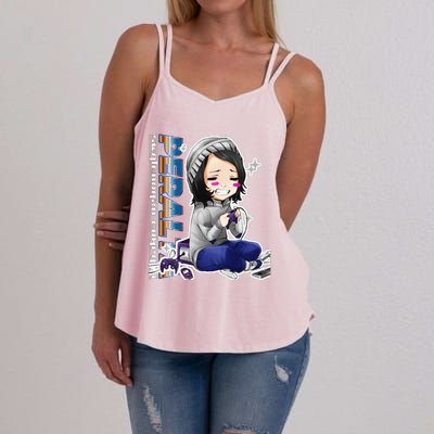 Anime Gamer Girl Retro Gamer Woman Women's Strappy Tank