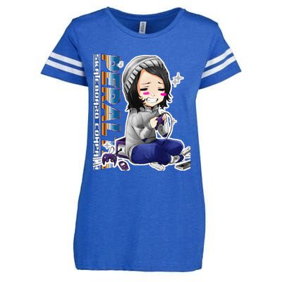 Anime Gamer Girl Retro Gamer Woman Enza Ladies Jersey Football T-Shirt