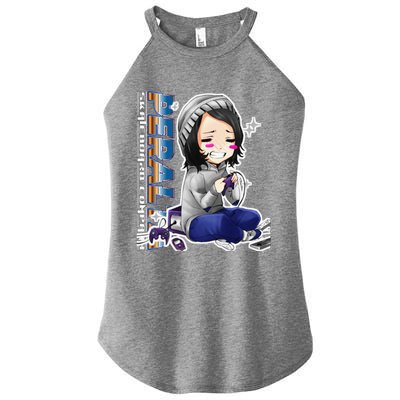 Anime Gamer Girl Retro Gamer Woman Women's Perfect Tri Rocker Tank