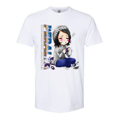 Anime Gamer Girl Retro Gamer Woman Softstyle® CVC T-Shirt