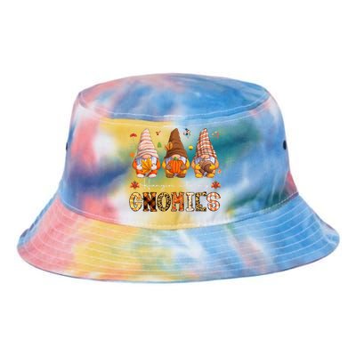 Autumn Gnome Gathering Embrace the Fall Vibes Tie Dye Newport Bucket Hat