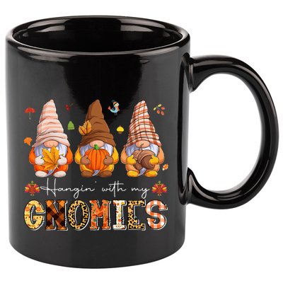 Autumn Gnome Gathering Embrace the Fall Vibes 11oz C Handle Ceramic Mug