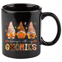 Autumn Gnome Gathering Embrace the Fall Vibes 11oz C Handle Ceramic Mug