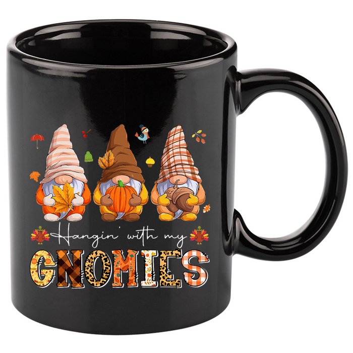 Autumn Gnome Gathering Embrace the Fall Vibes 11oz C Handle Ceramic Mug