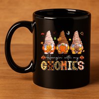 Autumn Gnome Gathering Embrace the Fall Vibes 11oz C Handle Ceramic Mug